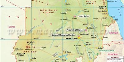 Şəhərin xəritəsi Sudan